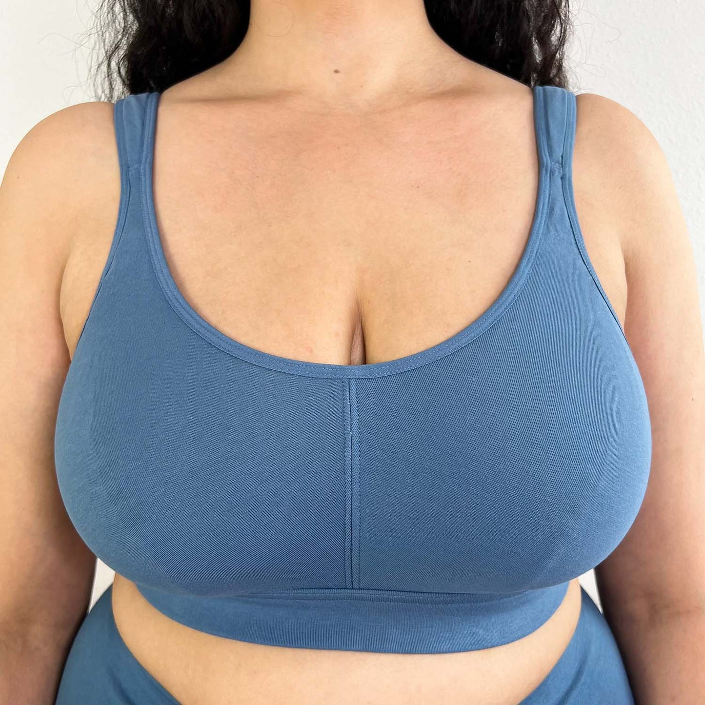 Organic Cotton Bra - Denim