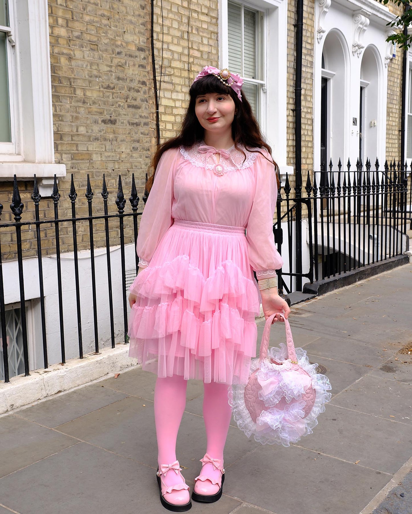 Mesh Skirt - Flushing Pink