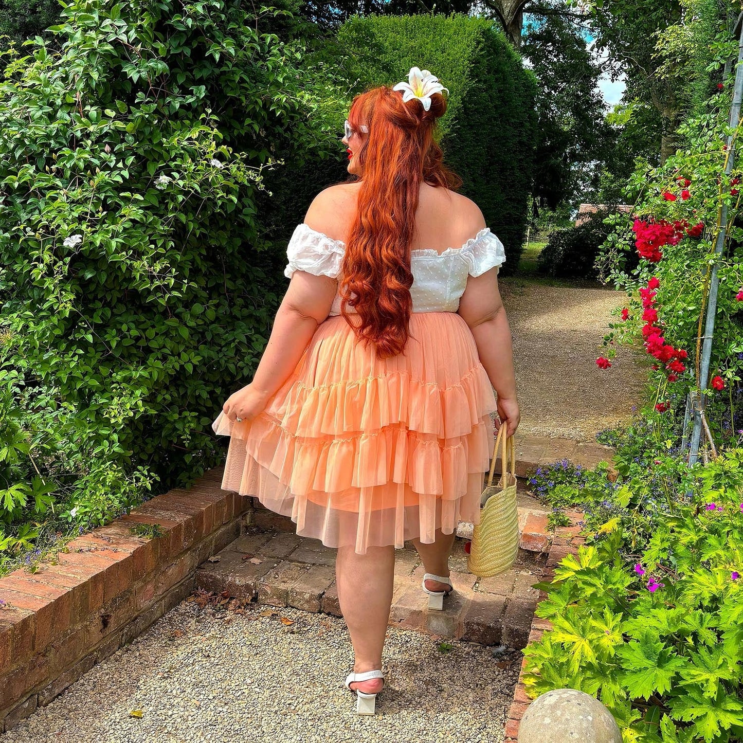 Mesh Skirt - Peach Mousse