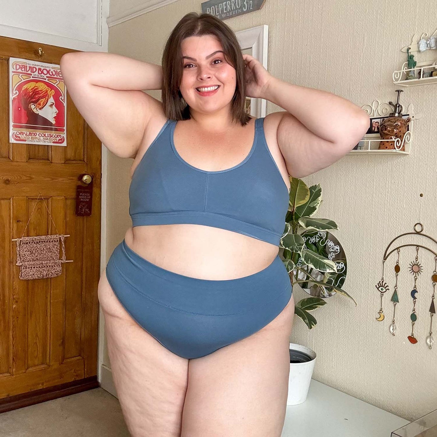 Organic Cotton Bra - Denim