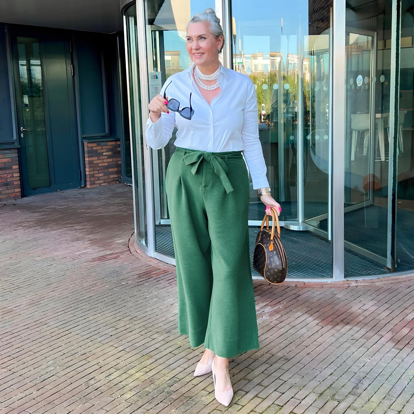 Ottoman Wide Leg Tailored Trousers - Petit Pois