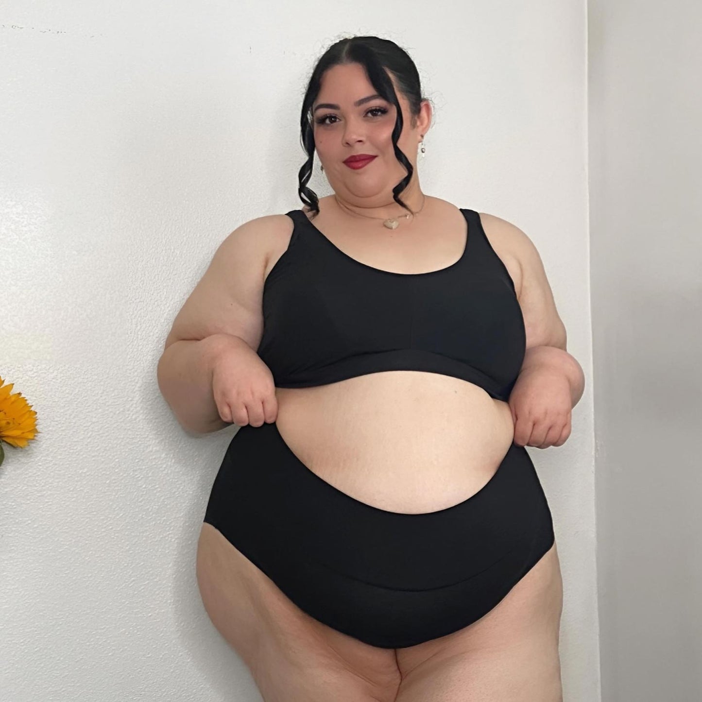 Organic Cotton Bra - Black