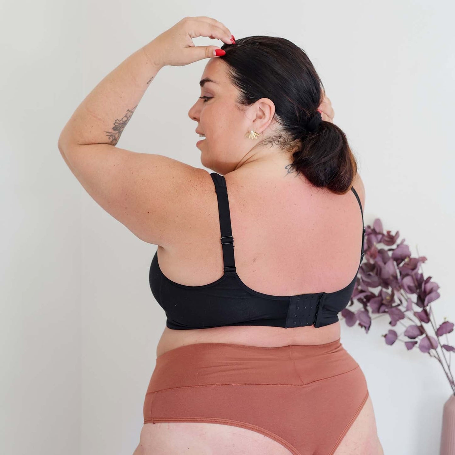 Organic Cotton Bra - Black