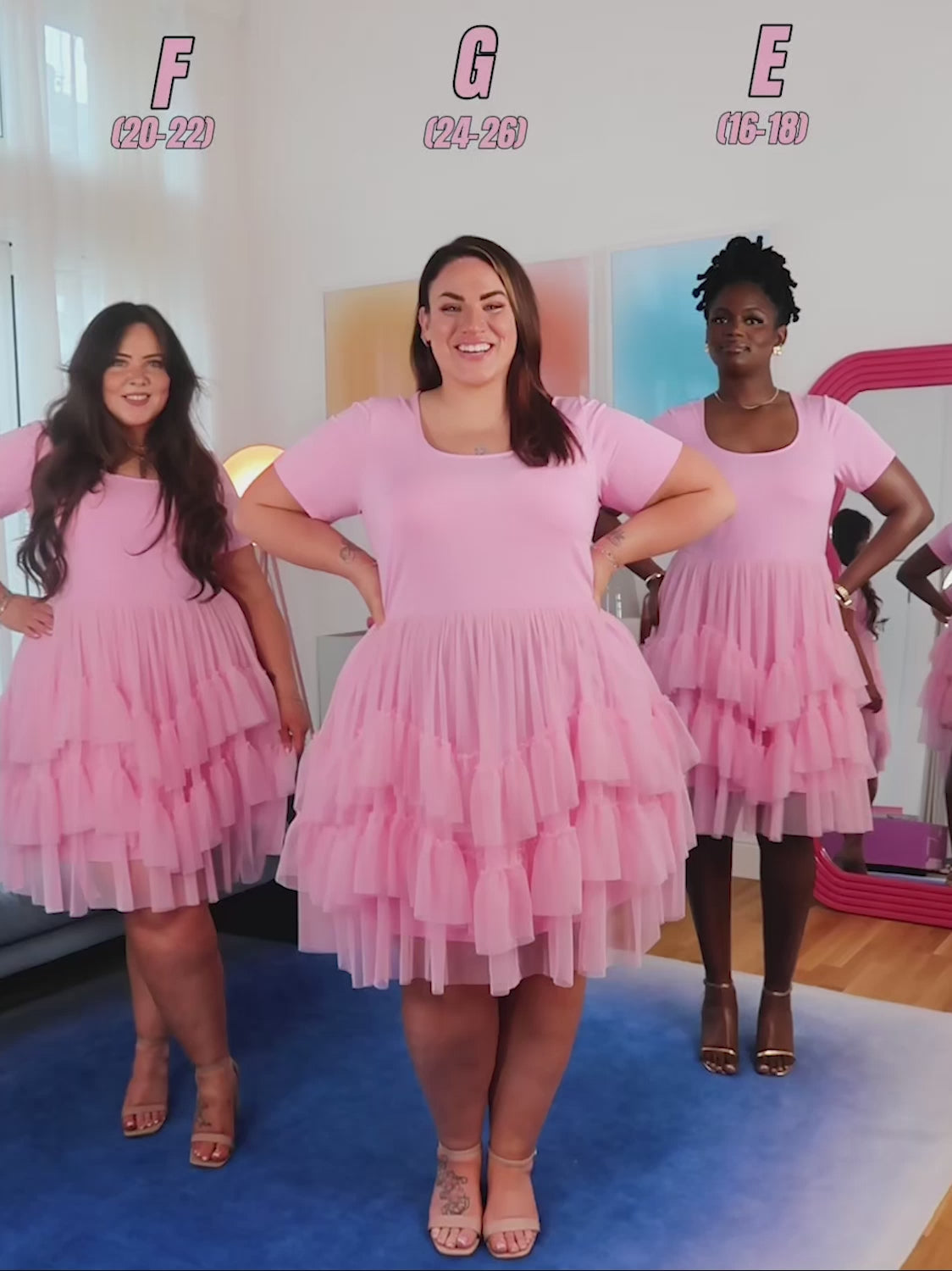 Tee Mesh Dress - Pink Frosting