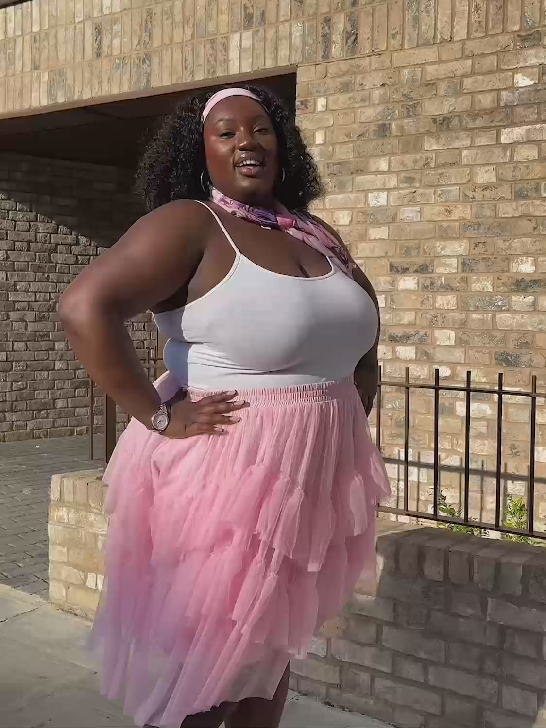 Mesh Skirt - Flushing Pink
