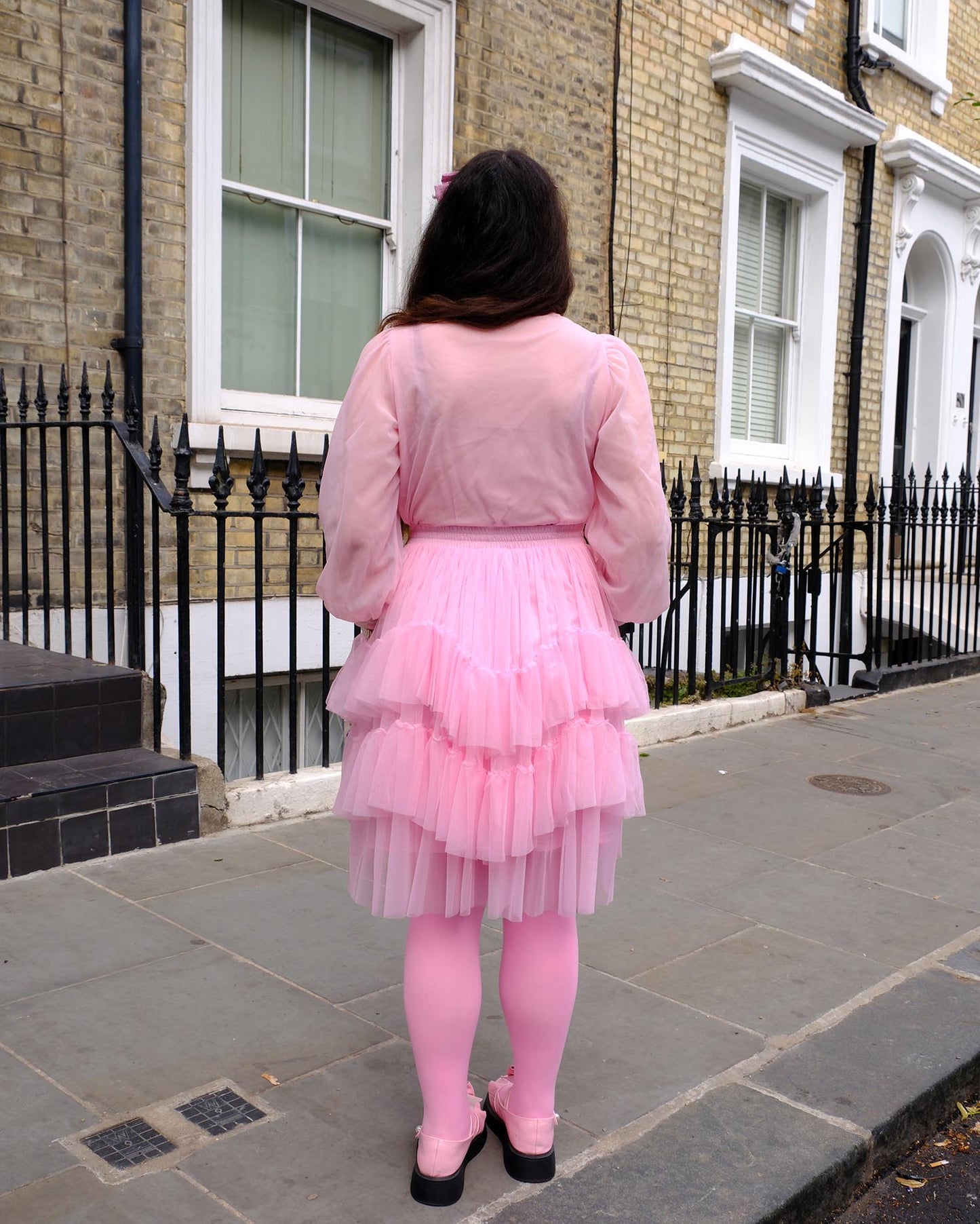 Mesh Skirt - Flushing Pink