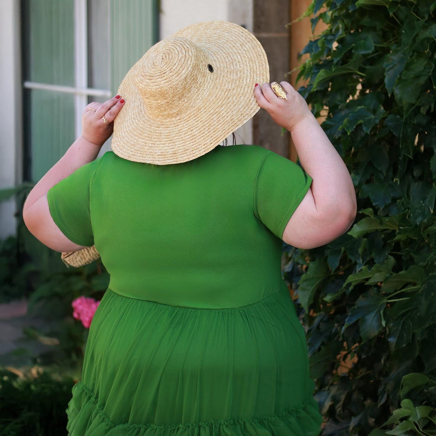 Maxi Tee Mesh Dress - Forest