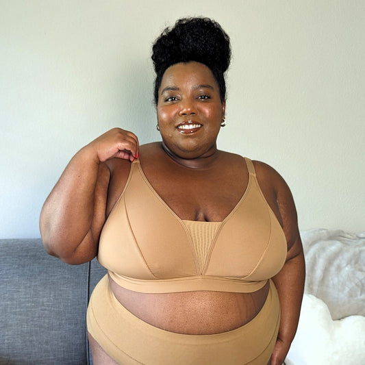 Everyday Ribbed Bra - Caramel