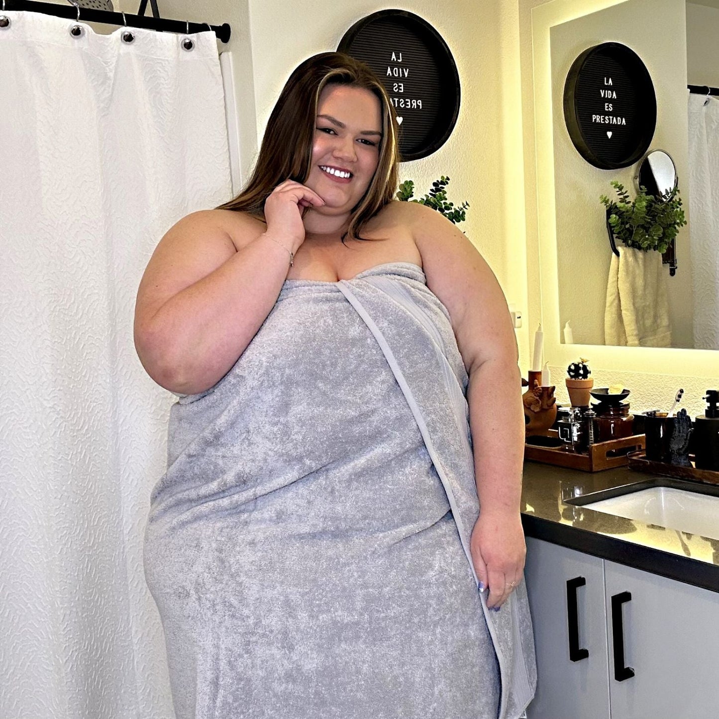 Big Softee Towel - Silver
