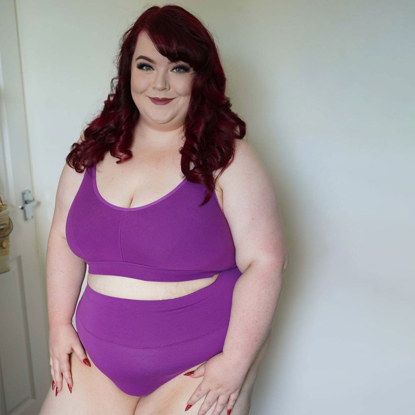 Organic Cotton Bra - Grape Escape