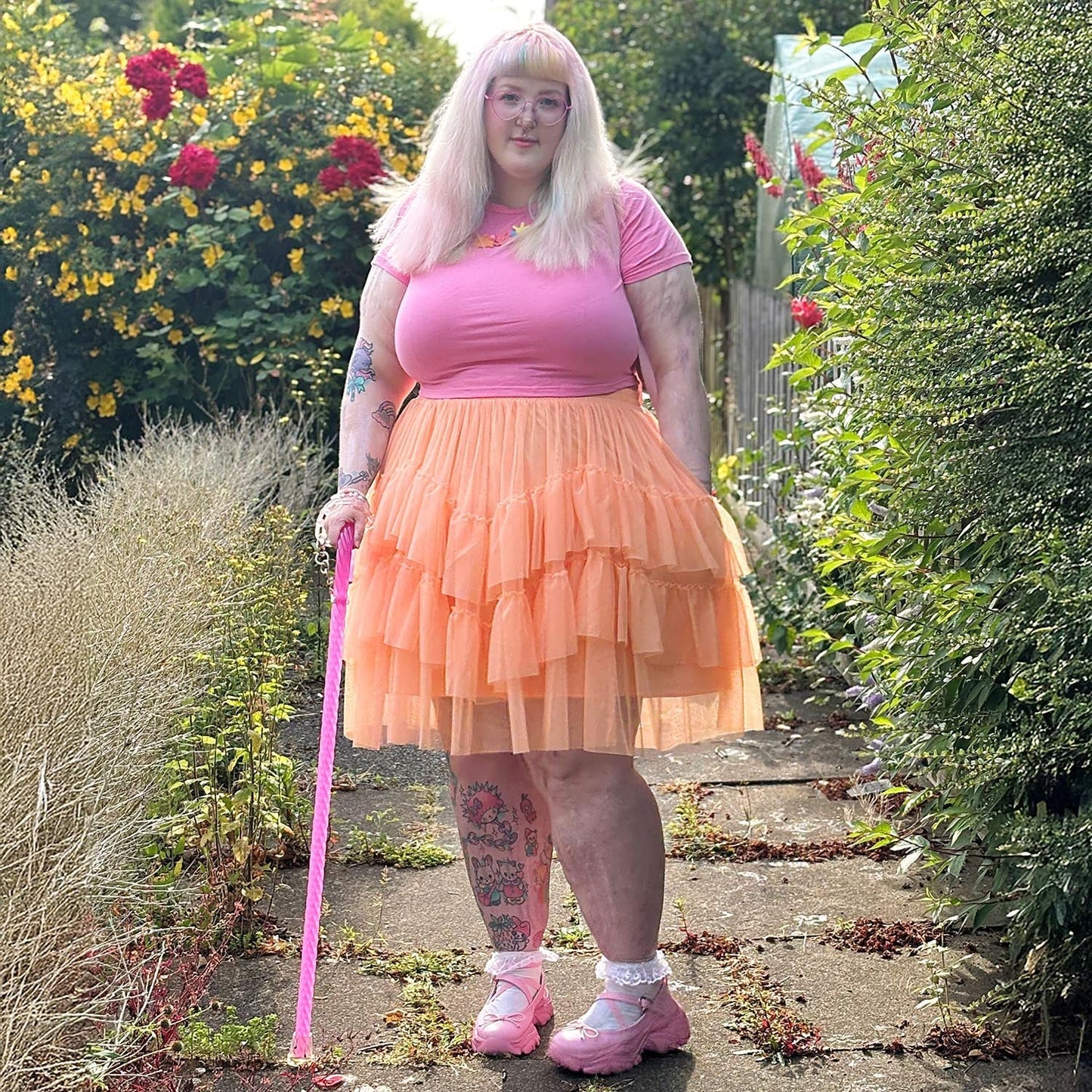 Mesh Skirt - Peach Mousse