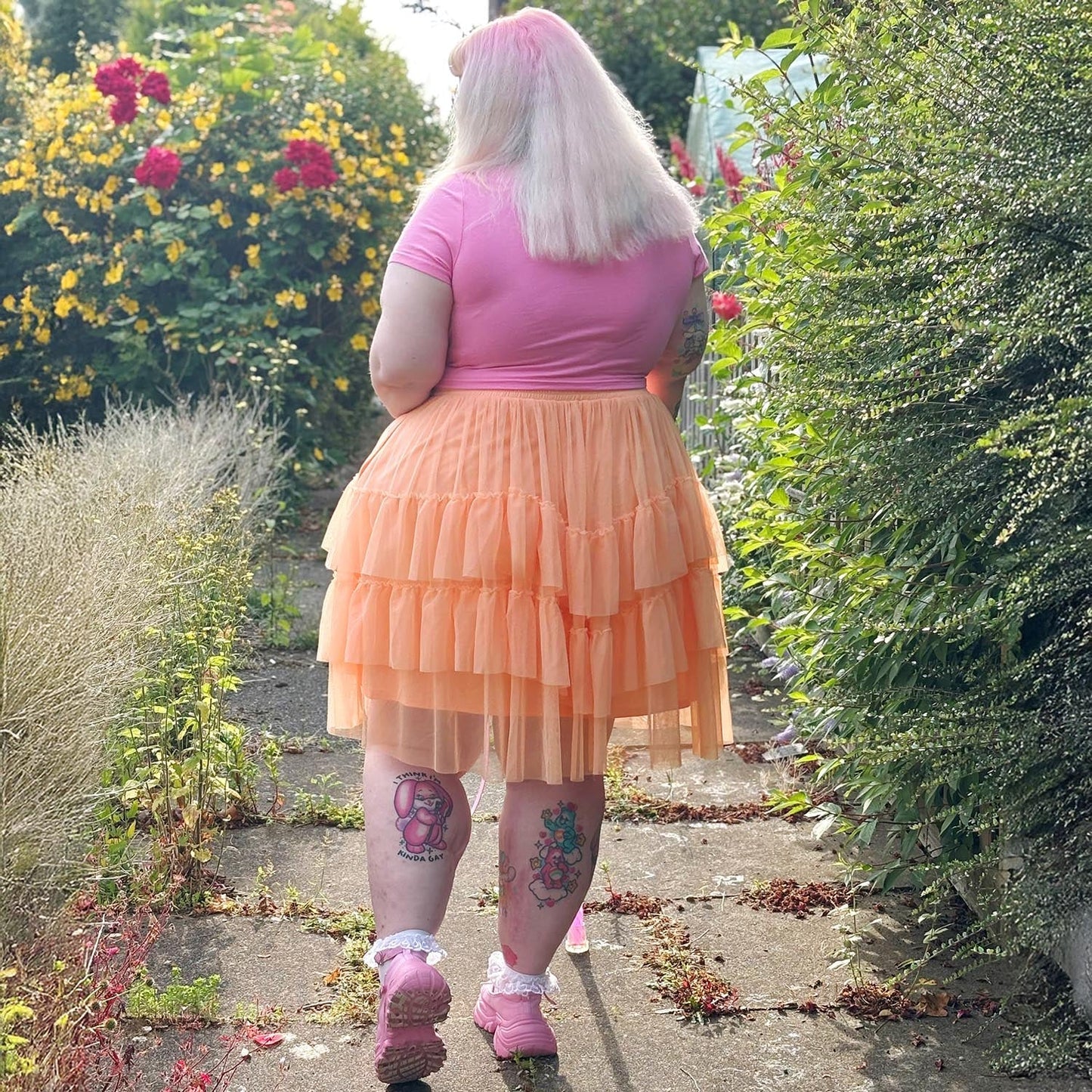 Mesh Skirt - Peach Mousse