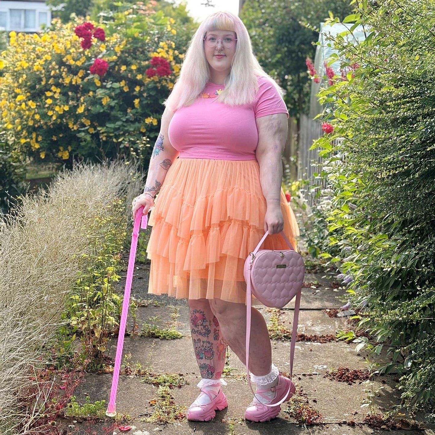 Mesh Skirt - Peach Mousse