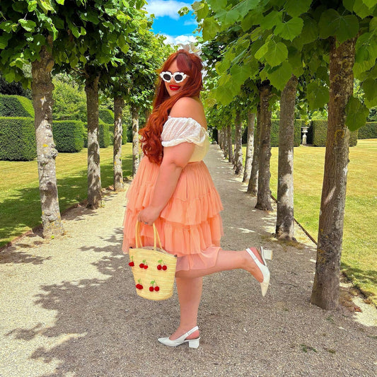 Mesh Skirt - Peach Mousse