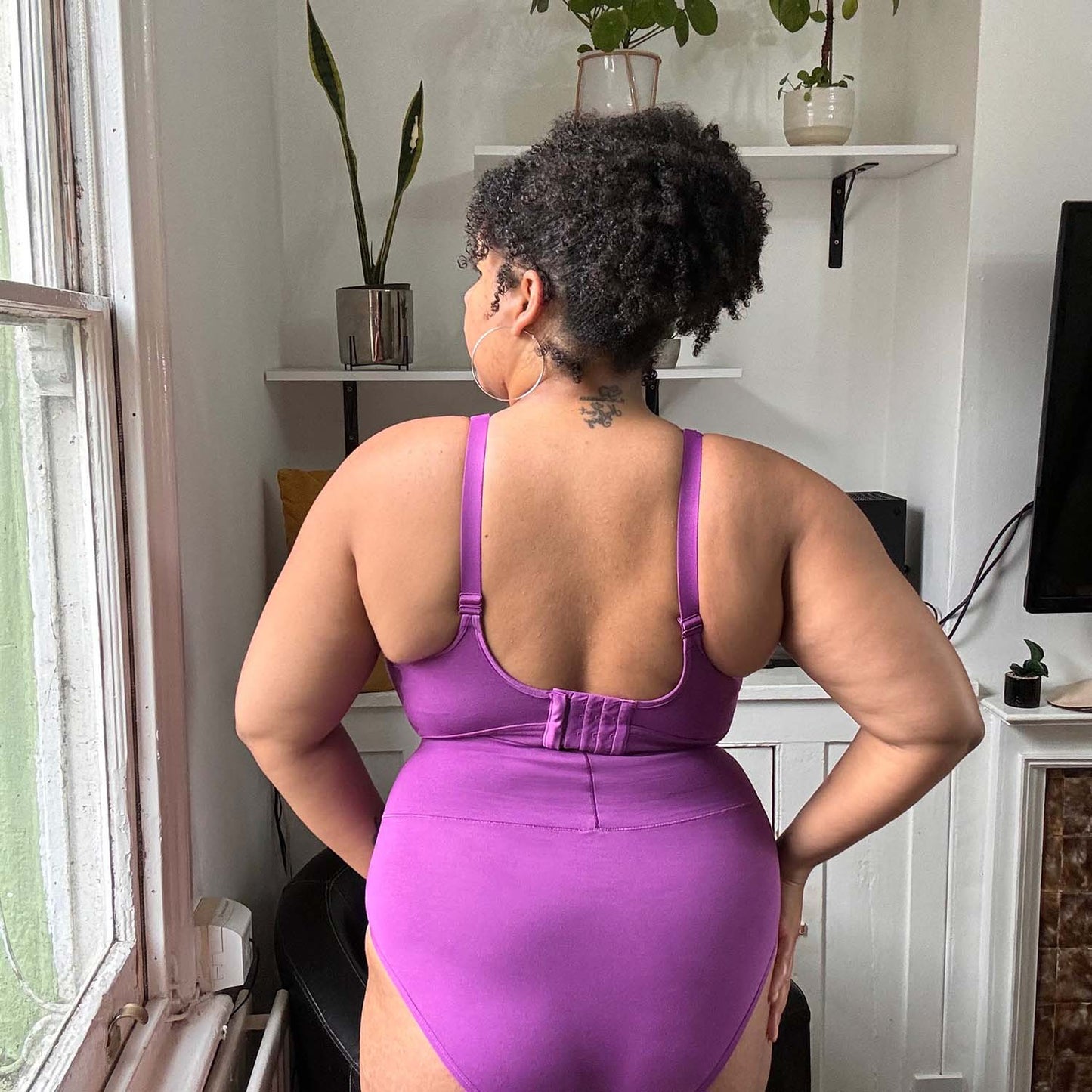 Organic Cotton Bra - Grape Escape