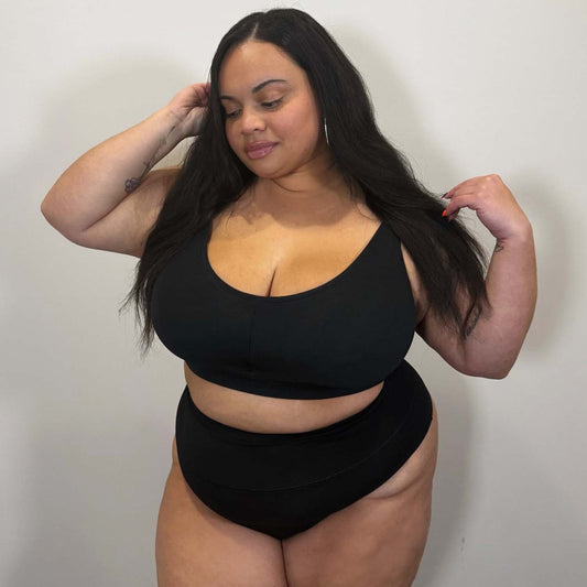 Organic Cotton Bra - Black