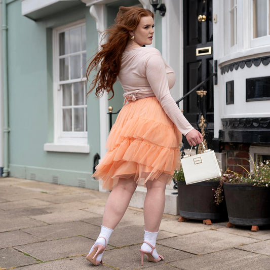 Mesh Skirt - Peach Mousse