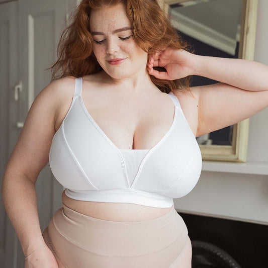 Everyday Ribbed Bra - White