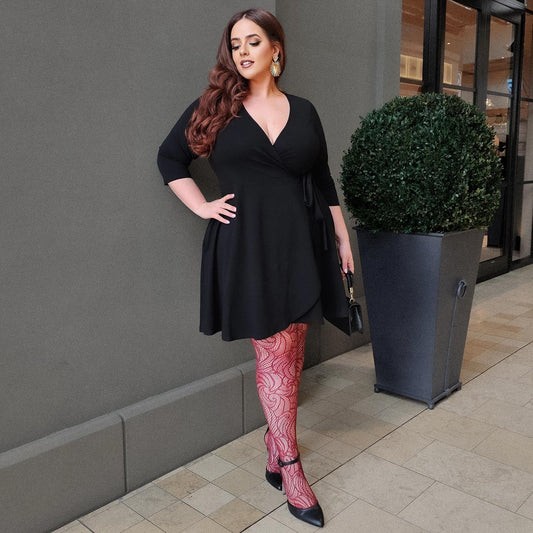 Mini Wrap Dress - Black
