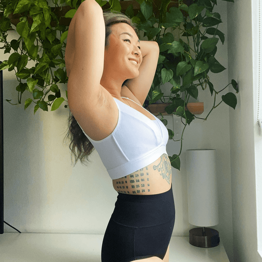 Everyday Ribbed Bra - White