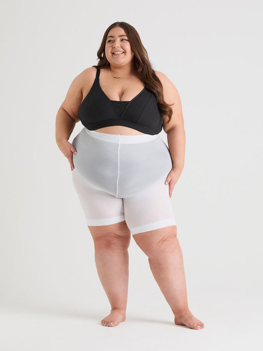 Stay Cool Chub Rub Shorts - White