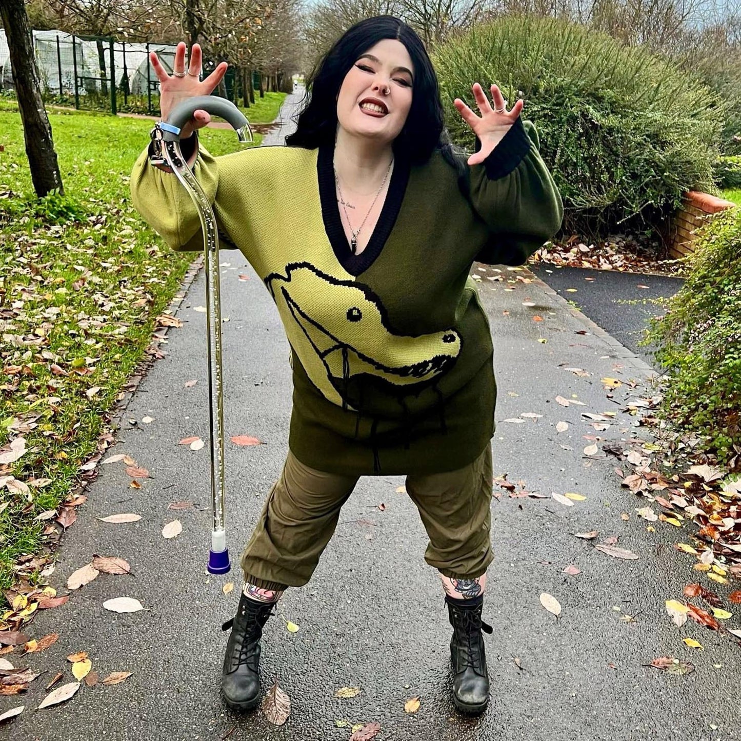 Dinosaur Jumper Dress - Rex