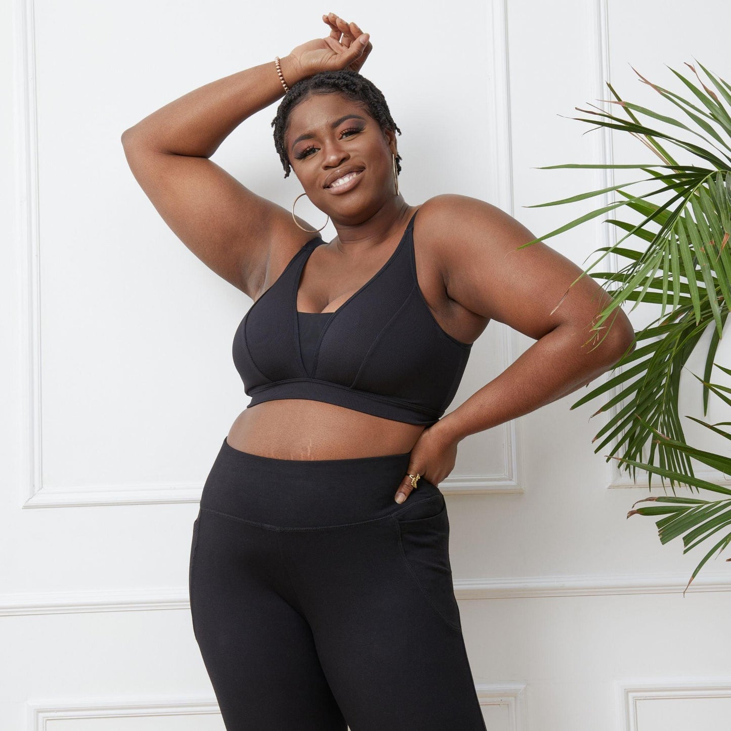 Everyday Ribbed Bra - Black