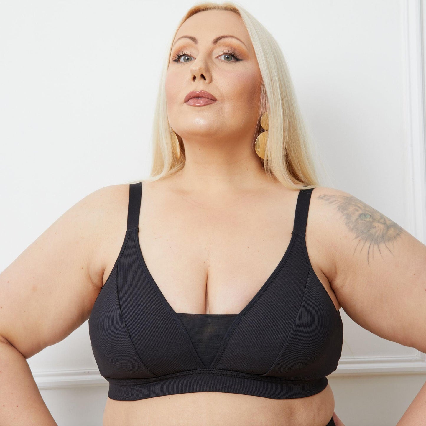 Everyday Ribbed Bra - Black