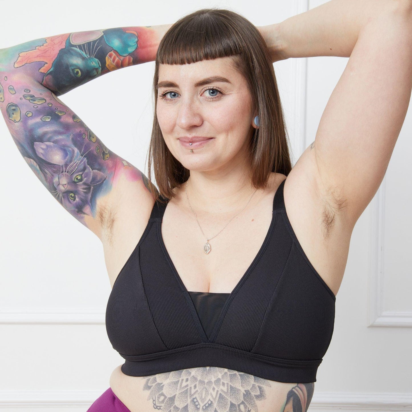 Everyday Ribbed Bra - Black