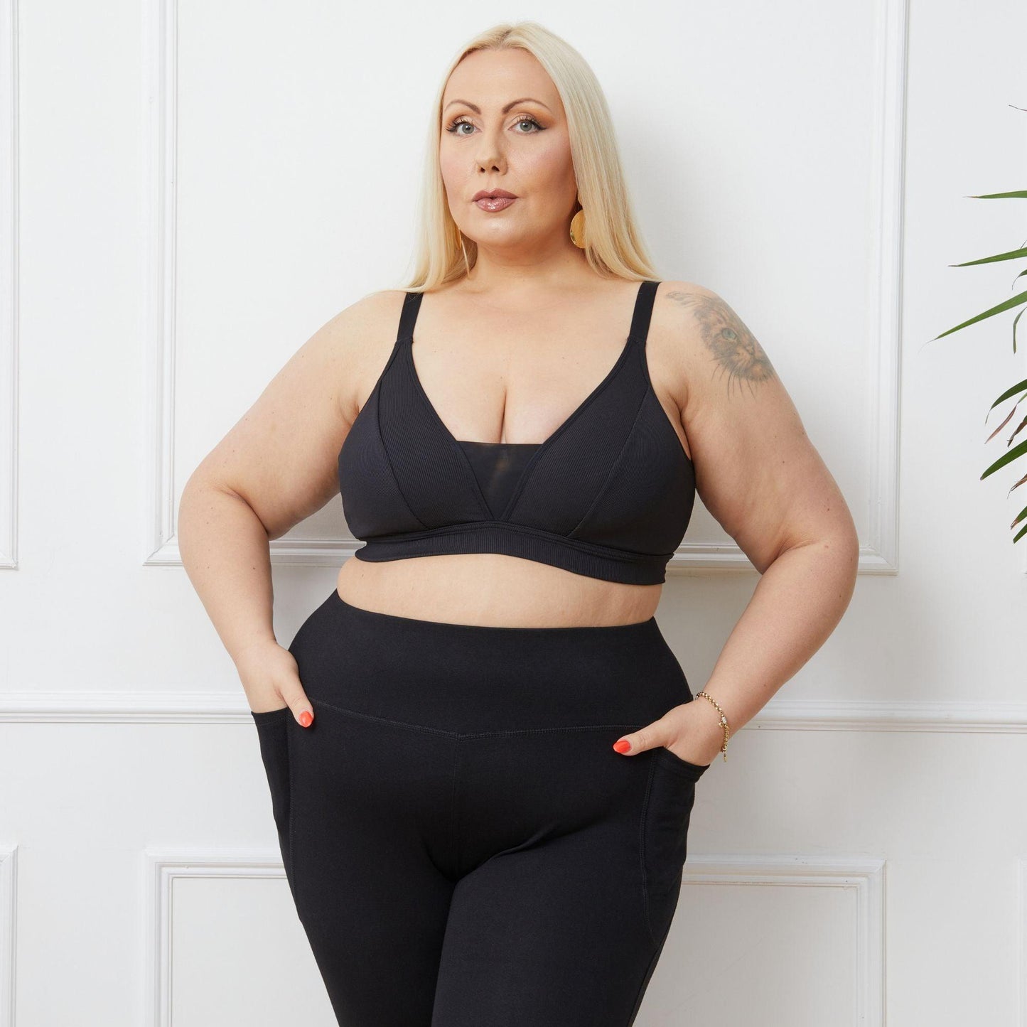 Everyday Ribbed Bra - 3 x Black